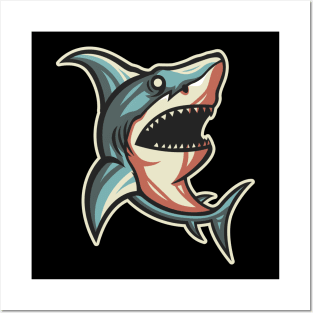 Shark Mascot Posters and Art